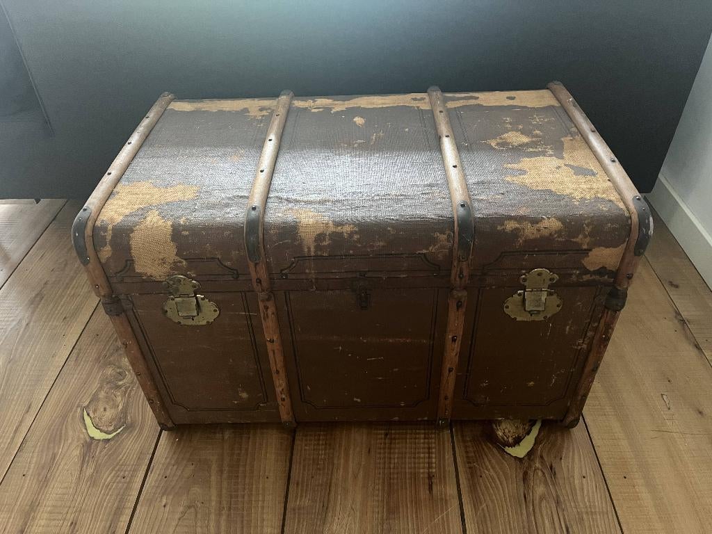 Vintage hutkoffer, Ophalen, Overige materialen, Gebruikt, 50 tot 100 cm
