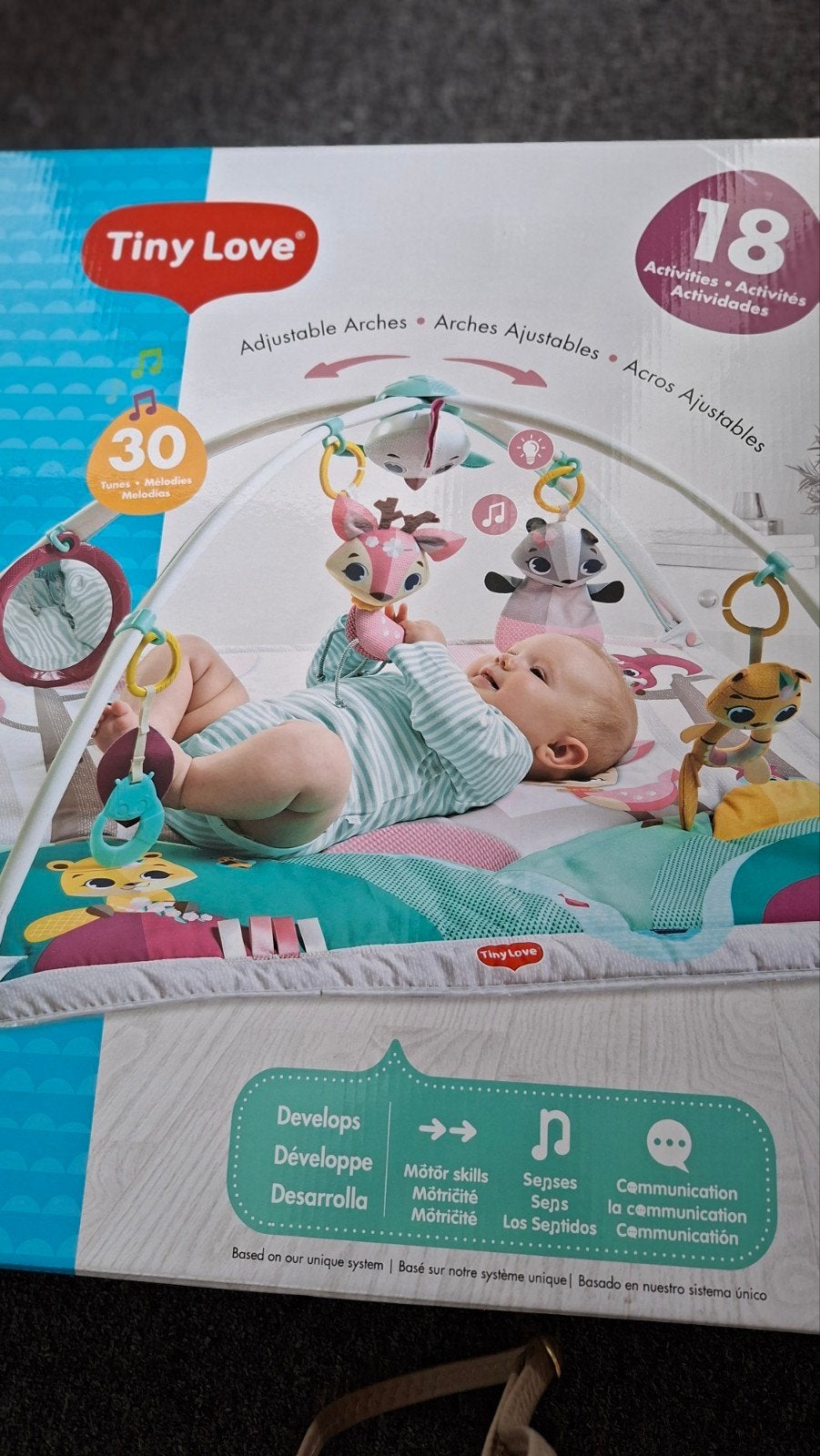Tiny Love Gymini Deluxe Speelkleed - Nieuw in doos, Ophalen, Nieuw, Speelkleed, Met licht