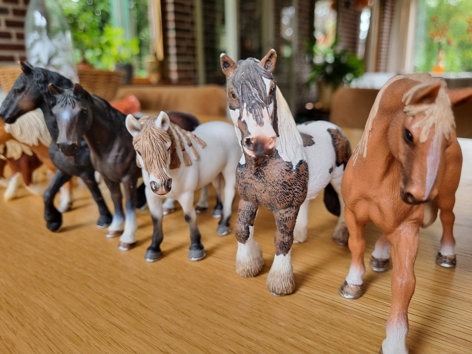 10 Schleich paarden - Diverse rassen en maten, Ophalen of Verzenden, Gebruikt, Jongen of Meisje
