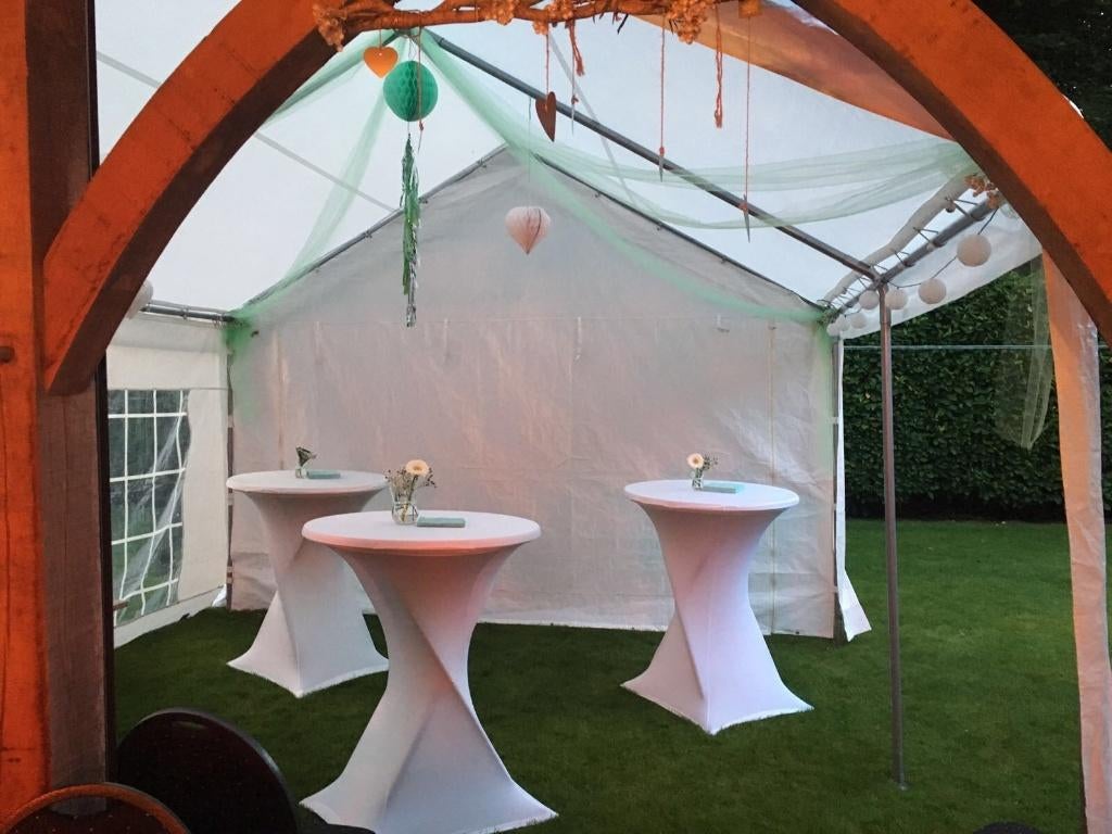 Partytent te huur! Tenten in diverse maten | ook inrichting!, Ophalen of Verzenden, Zo goed als nieuw, Overige