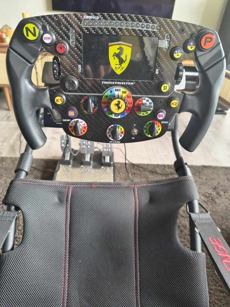F1 set Thrustmaster GTII + SF1000 en tlcm pedalen, Ophalen, Gebruikt, Stuur of Pedalen