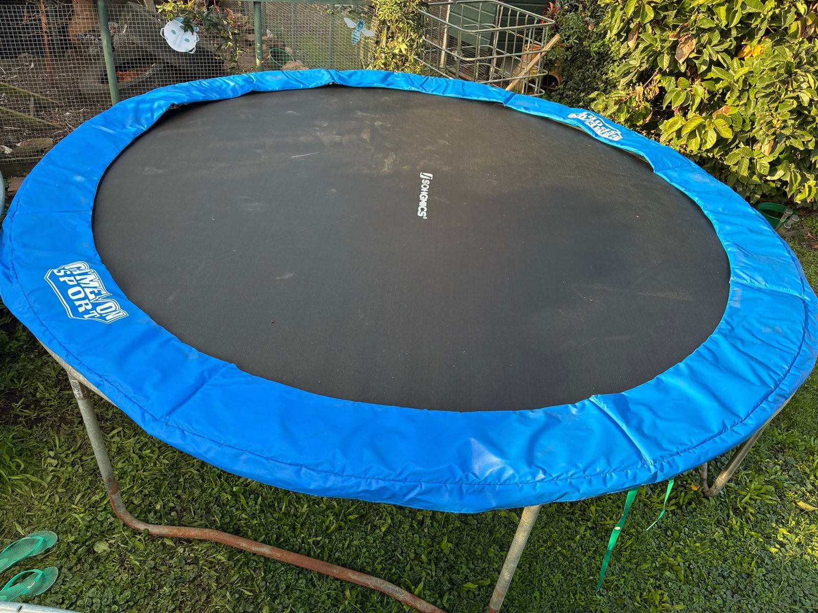 Blauwe trampoline rand 355cm Game On Sport, Ophalen of Verzenden, Gebruikt