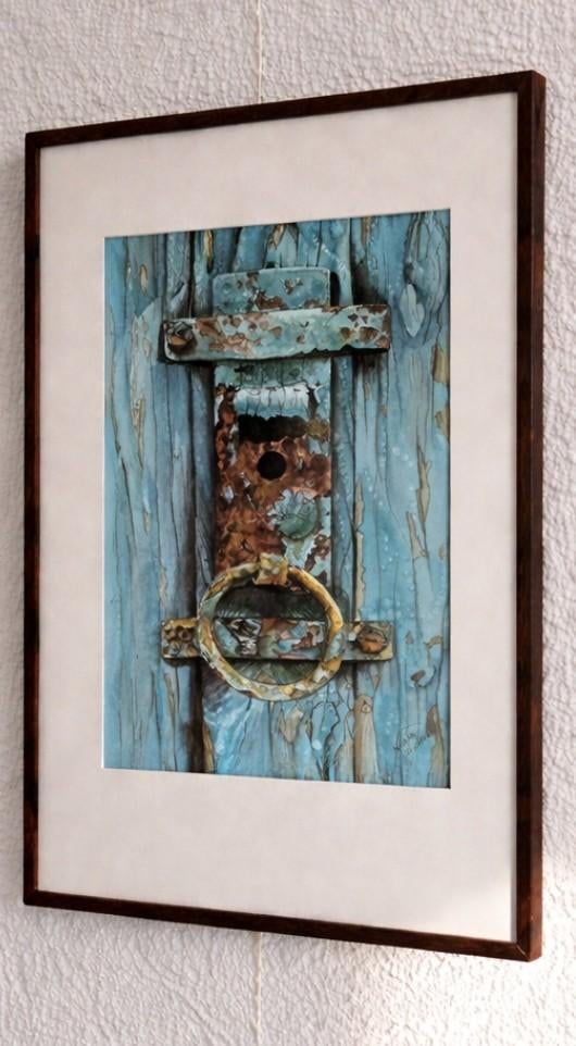 Aquarel schilderij, Huis en Inrichting, Woonaccessoires | Schilderijen, Tekeningen en Foto's, Minder dan 50 cm, Nieuw, Ophalen of Verzenden