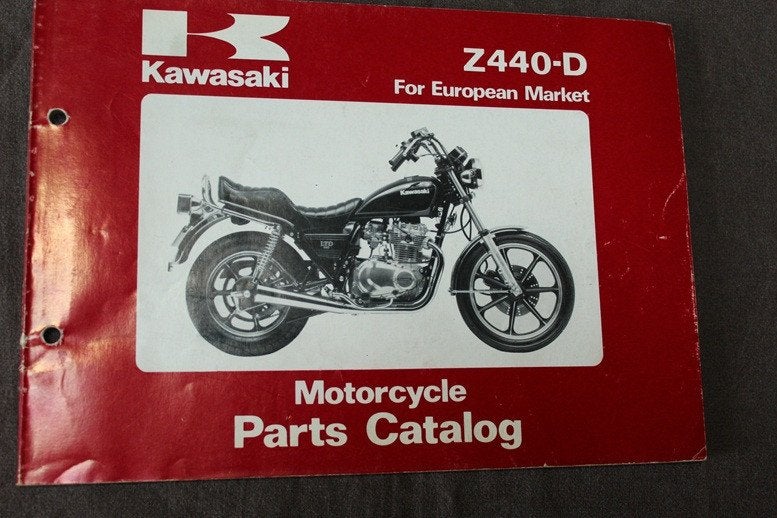 Kawasaki Z440D LTD 1982 motorcycle parts catalog Z440 D4 D5, Ophalen of Verzenden, Kawasaki