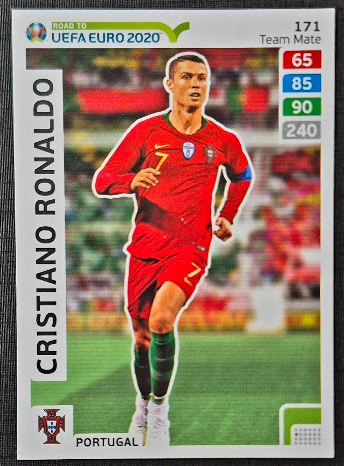 Panini Cristiano Ronaldo - Portugal, EK 2020, Ophalen of Verzenden, Zo goed als nieuw, Plaatje