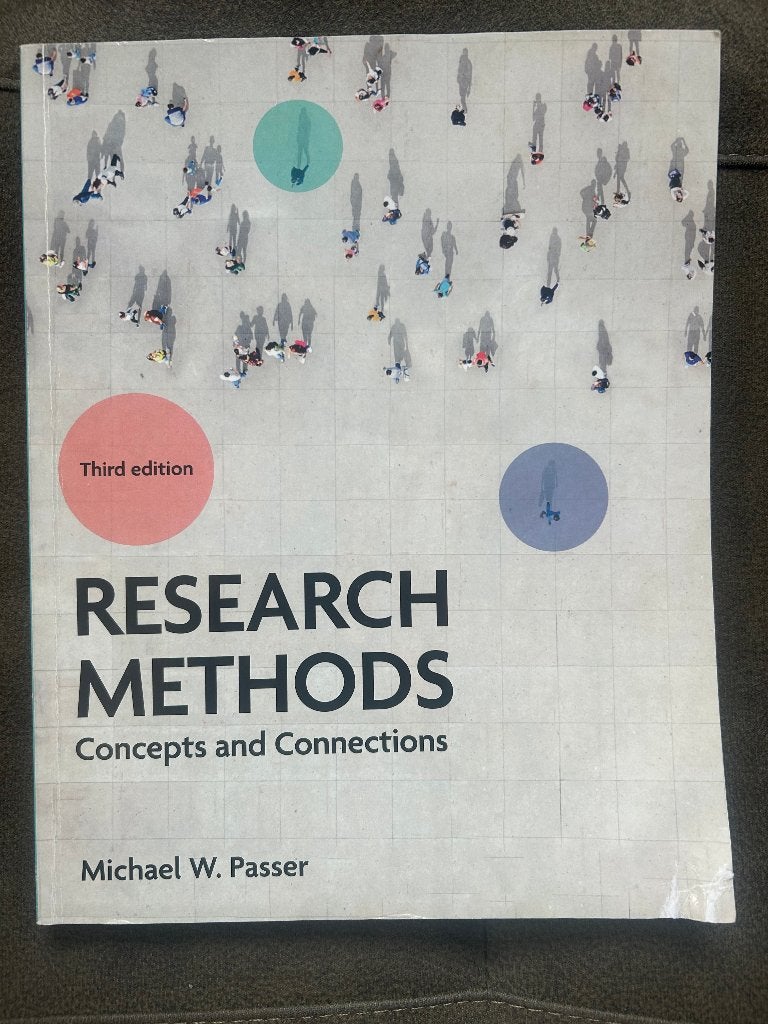 Research Methods, Gelezen, Ophalen of Verzenden, WO, Michael w passer