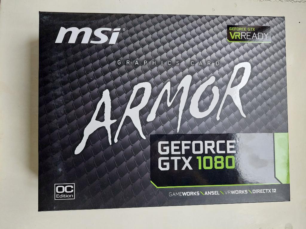 Gloednieuwe gamingkaart Msi Geforce Gtx 1080, PCI-Express 3, Nieuw, Ophalen of Verzenden, GDDR5