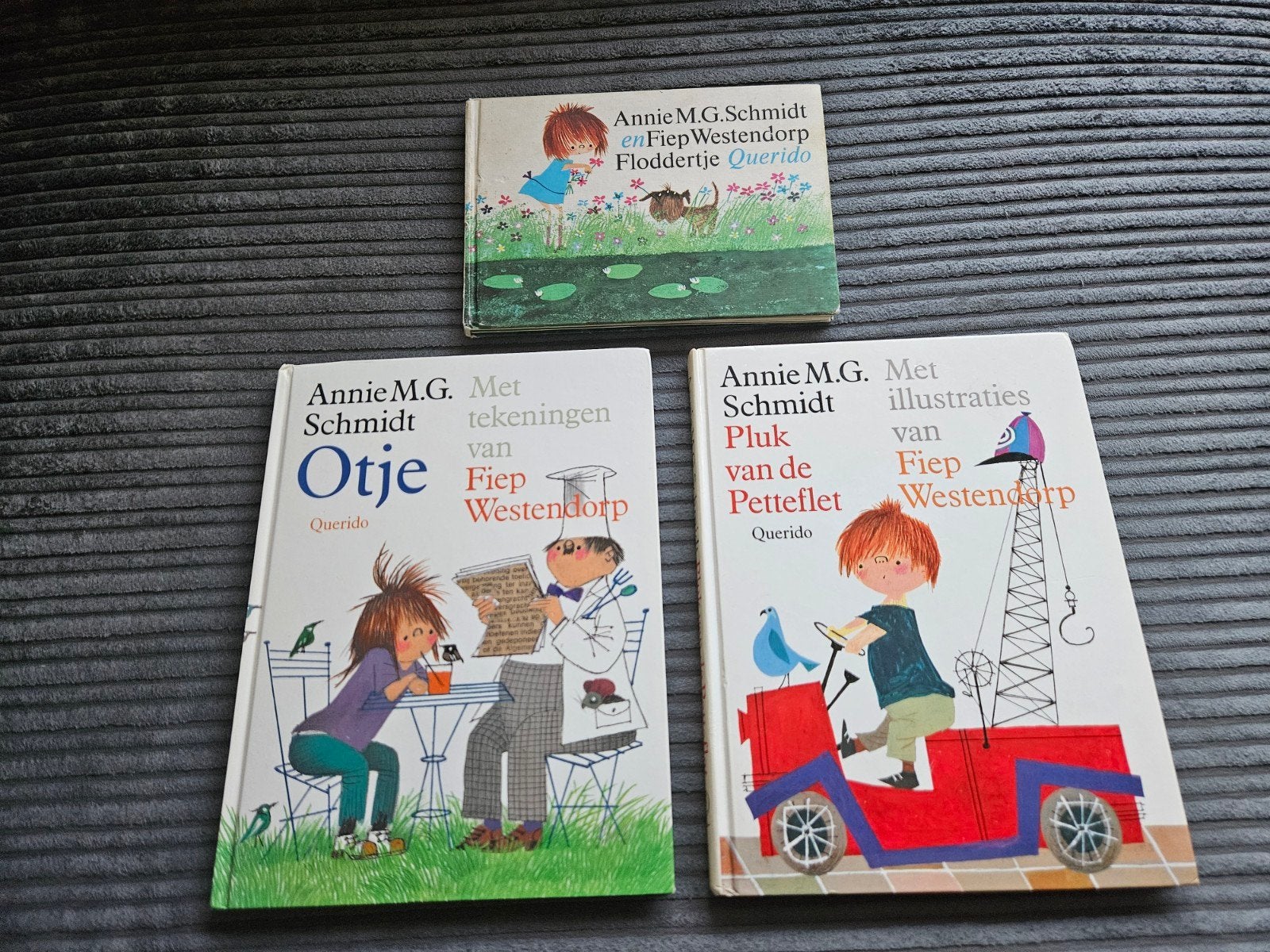 3 Annie M.G. Schmidt boeken: Pluk, Otje en Floddertje, Boeken, Ophalen of Verzenden, Gelezen, Annie M.G. Schmidt & Fiep Westendorp