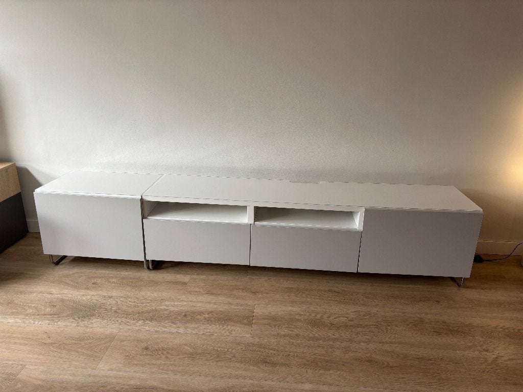Ikea Besta TV meubel, Ophalen, Zo goed als nieuw, 200 cm of meer, Minder dan 100 cm