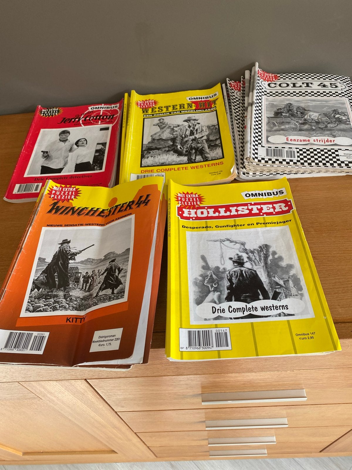 Boekjes avontuur en actie: Jerry Cotton, Western Hit, Colt 4, Boeken, Ophalen of Verzenden, Gelezen