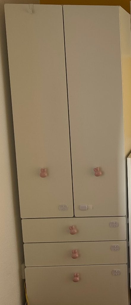 IKEA SMÅSTAD / PLATSA kledingkast met 3 lades en konijnen, Ophalen, 50 tot 70 cm, 105 cm of meer, Zo goed als nieuw