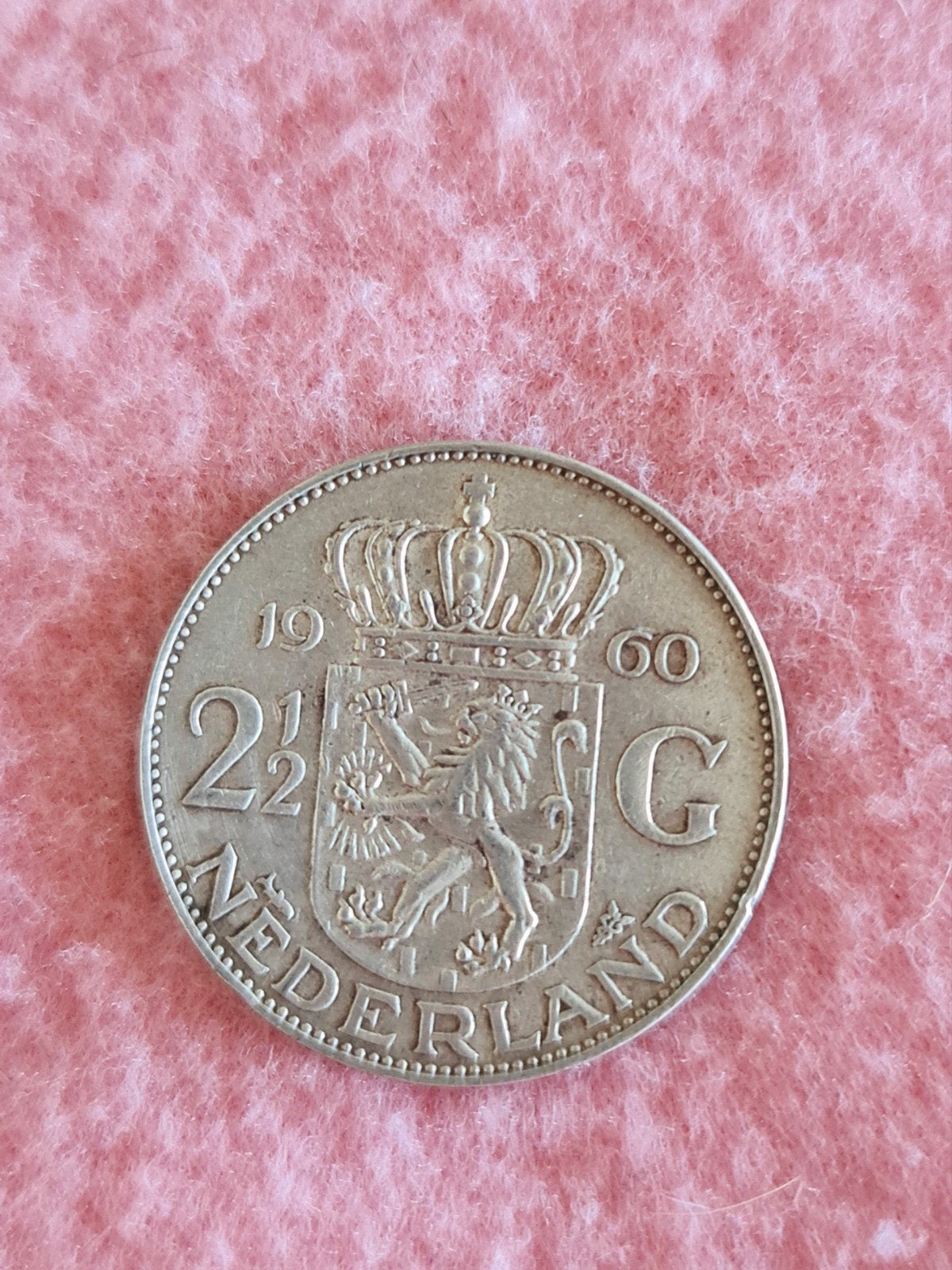 Zilveren Rijksdaalder uit 1960 - A13.2, Koningin Juliana, Zilver, Ophalen of Verzenden, Losse munt