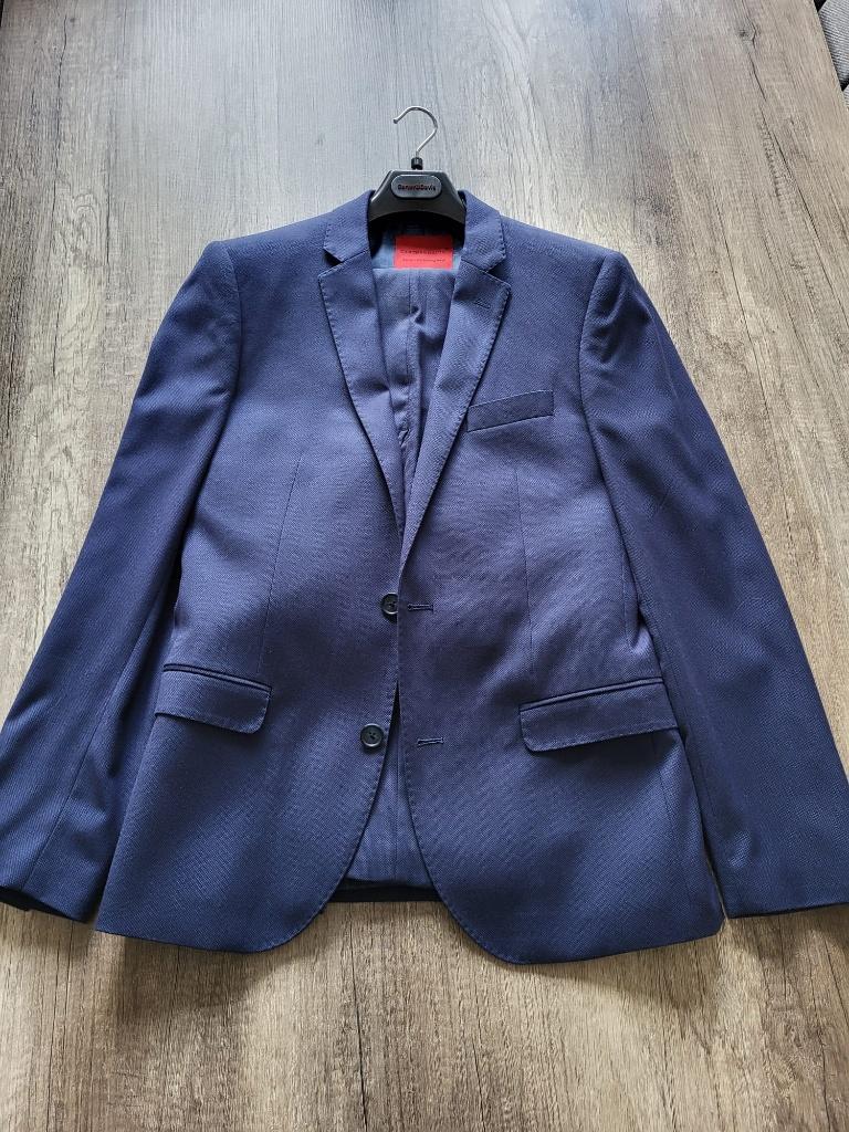 Pak maat 48, Kleding | Heren, Kostuums en Colberts, Ophalen of Verzenden, Zo goed als nieuw, Maat 48/50 (M), Blauw