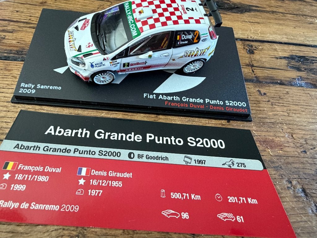 Fiat Abarth Grande Punto S2000 Rally San Remo 2009, Ophalen of Verzenden, Nieuw, Auto, Overige merken