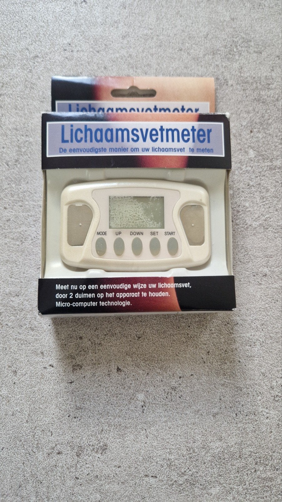 Lichaamsvetmeter, Ophalen of Verzenden