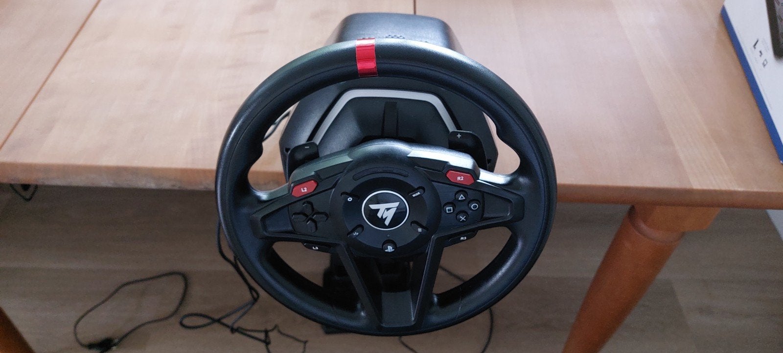 Thrustmaster T128 racestuur met T2PM pedalen, Ophalen, 1 speler, Racen en Vliegen, Zo goed als nieuw