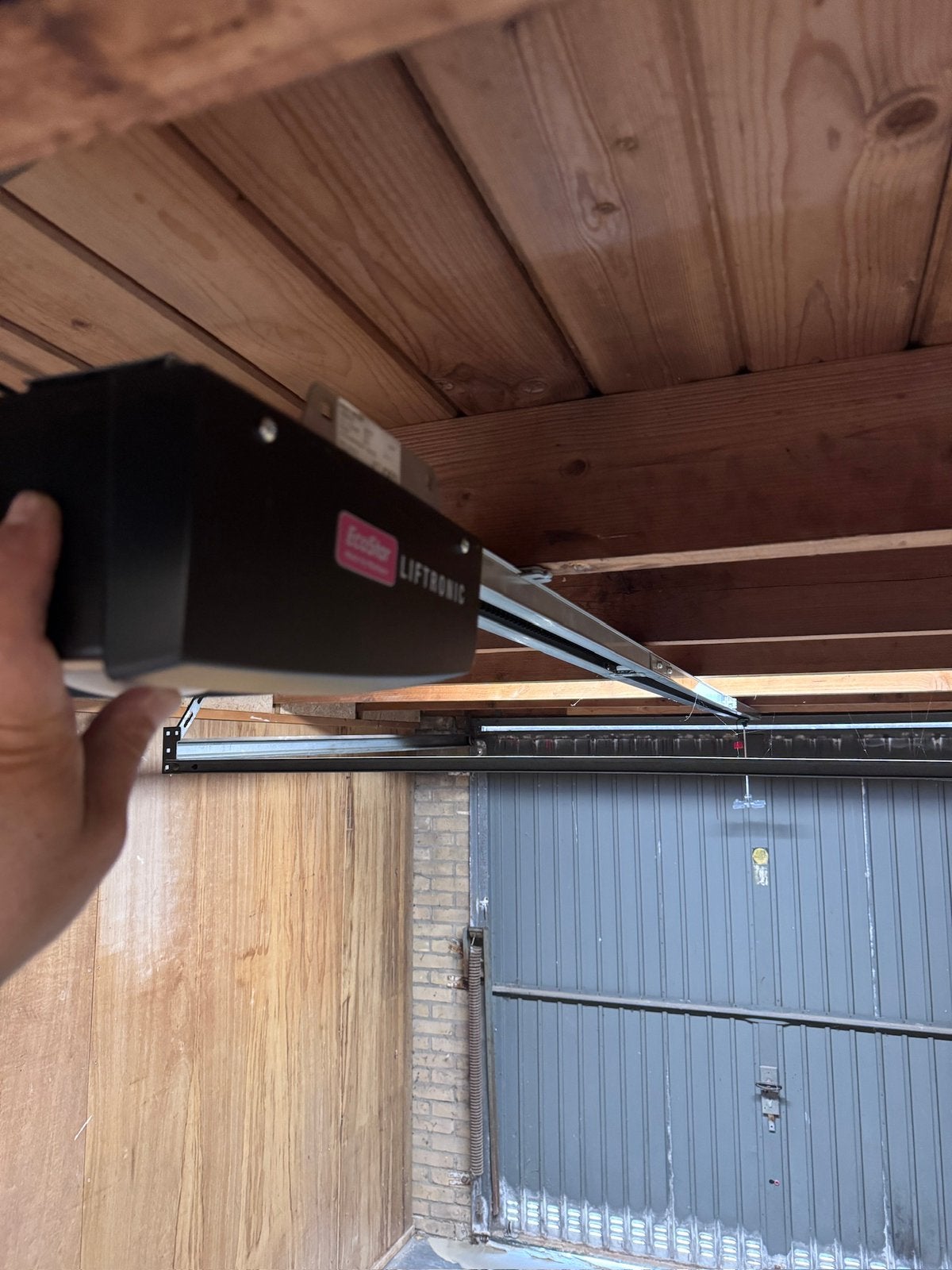 Elektrische garagedeur opener, Ophalen, Gebruikt, 120 cm of meer, Garagedeur