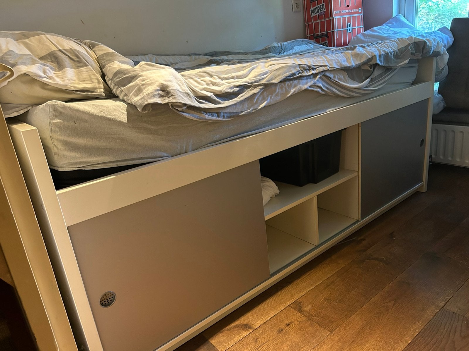 Halfhoogslaper incl matras, Ophalen, Zo goed als nieuw, Halfhoogslaper