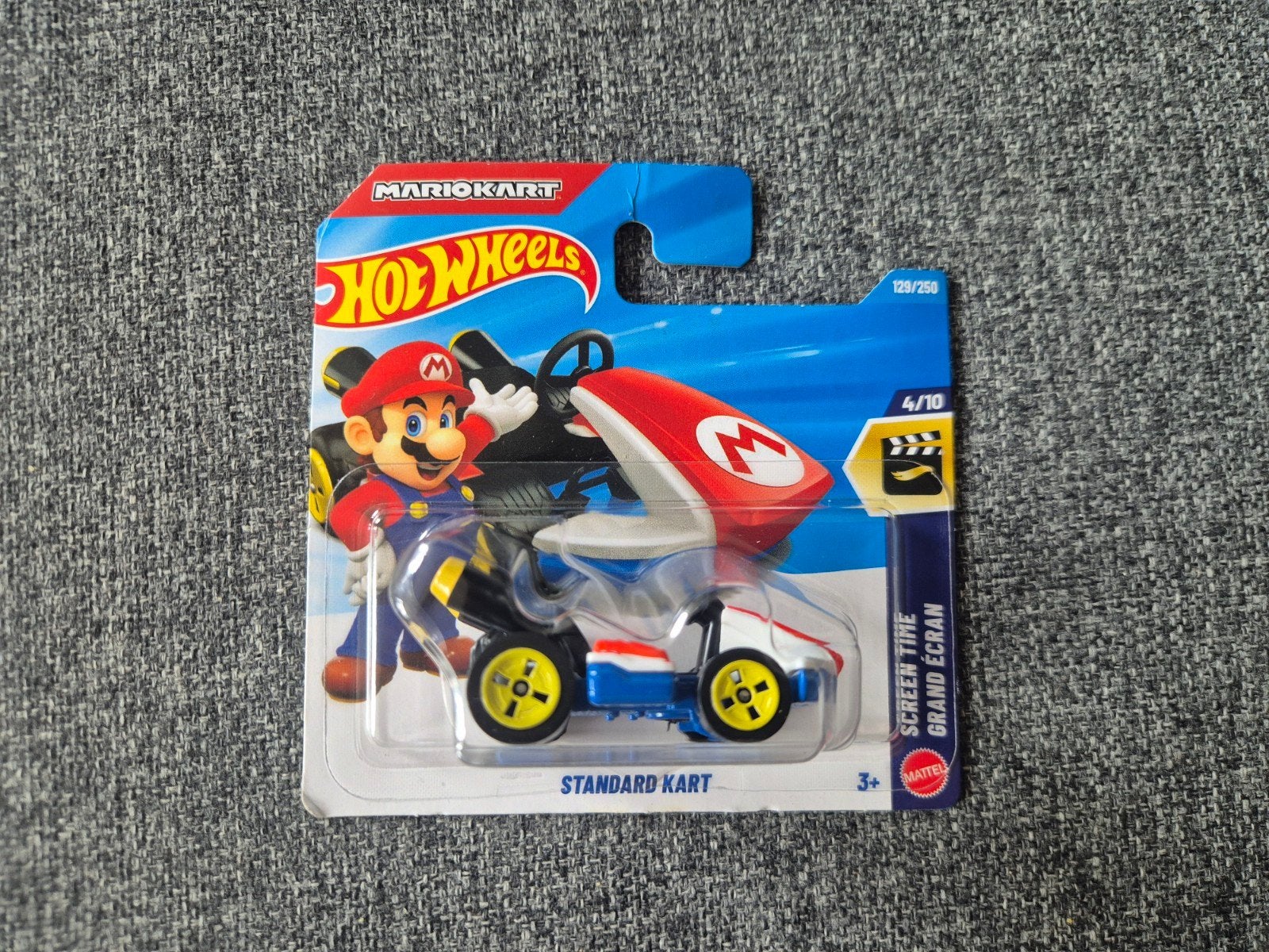 Hot Wheels Mario Kart Standard Kart Mario 1:64, Kinderen en Baby's, Speelgoed | Speelgoedvoertuigen, Ophalen of Verzenden, Nieuw