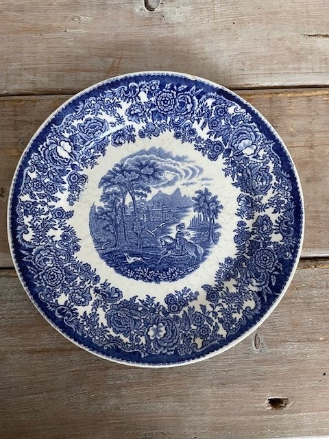Oud bord Delfts blauwe kleur. Amazone. Petrus Regout & Co., Antiek en Kunst, Ophalen