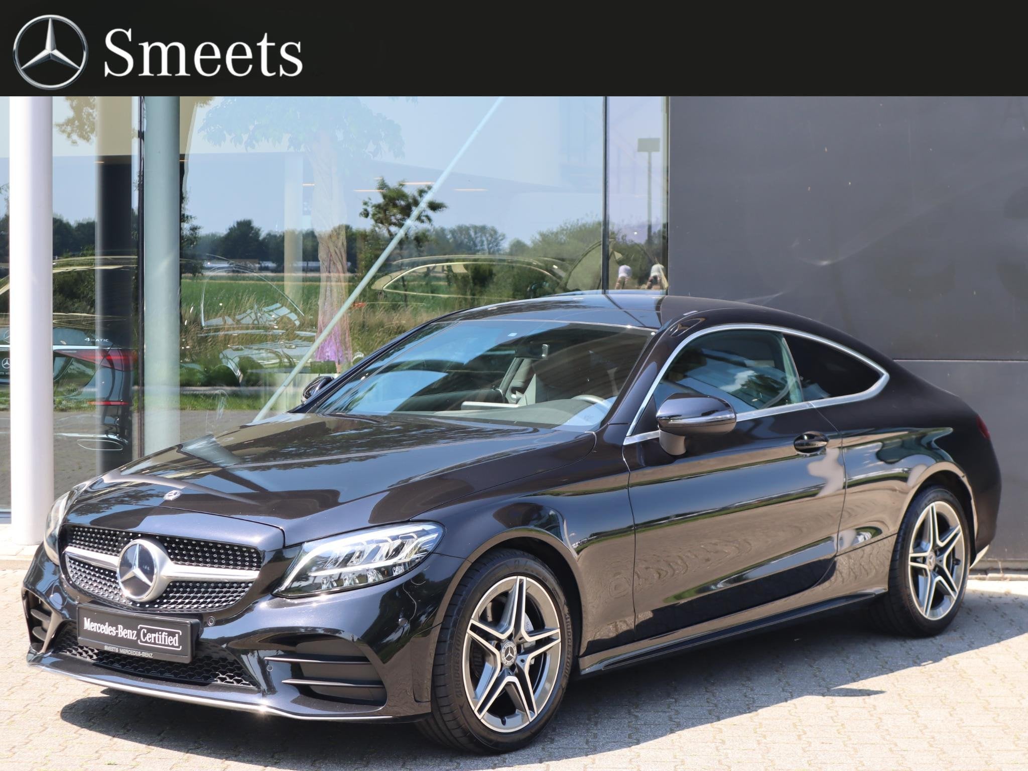 Mercedes-Benz C-klasse Coupé 180 Premium Plus Pack, Auto's, Euro 6, 4 stoelen, Zwart, C-Klasse