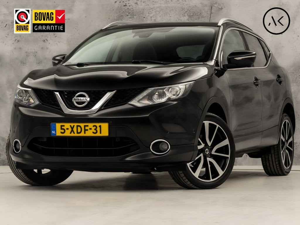 Nissan QASHQAI 1.2 Deluxe (PANORAMADAK, NAVIGATIE, CLIMATE,, Voorwielaandrijving, Automatische klimaatregeling, Gebruikt, Zwart