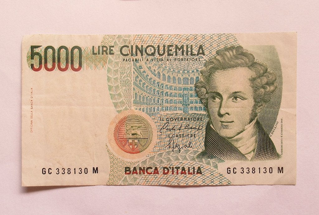 Italië 5000 Lire  1985, Verzenden, Italië
