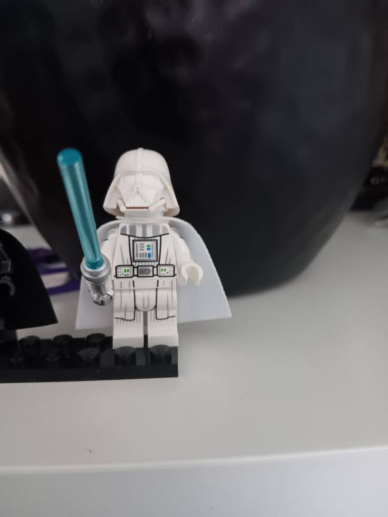 Witte Darth Vader LEGO Minifiguur met Lichtzwaard, Kinderen en Baby's, Speelgoed | Duplo en Lego, Star Wars, Lego, Nieuw, Ophalen of Verzenden