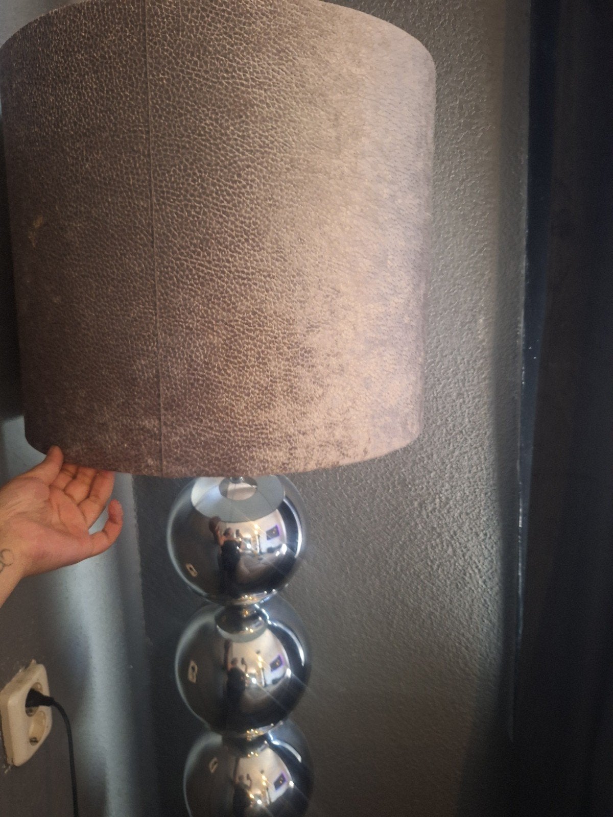 Eric Kuster Stijl Zilver, Gebruikt, 100 tot 150 cm, Textiel, Eric Kuster stijl, Glamour, Modern
