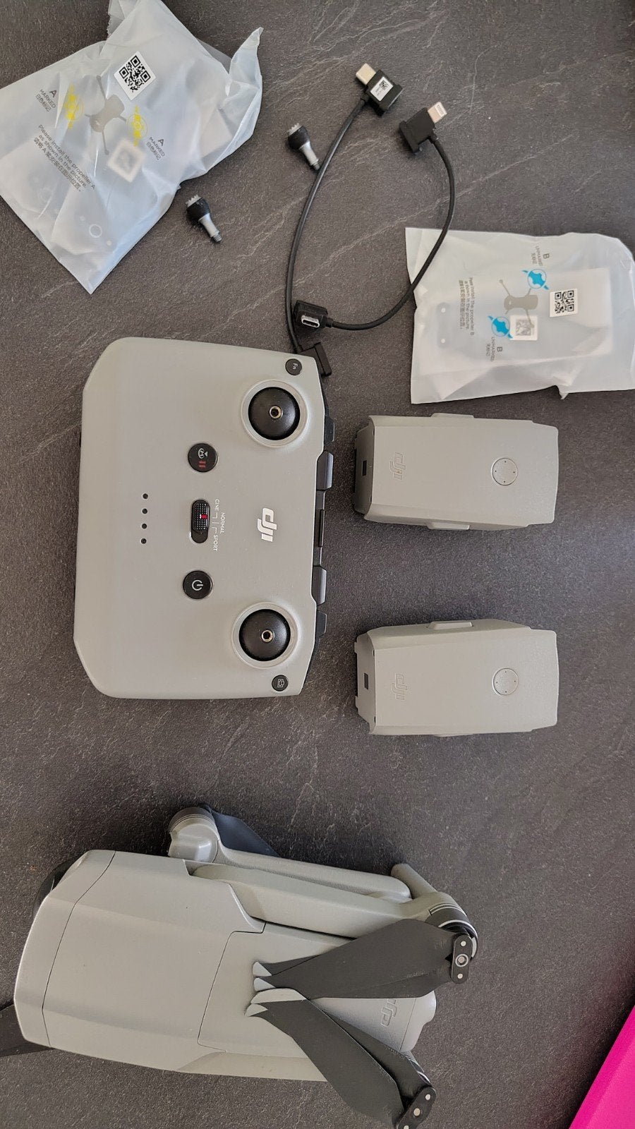 DJI Mavic Air 2 Fly More Combo, Audio, Tv en Foto, 250 tot 900 gram, Gebruikt, 30 tot 45 minuten, Cameradrone