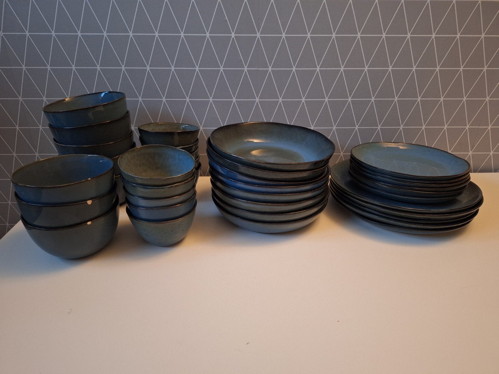 Blauw serviesset, Ophalen, Overige stijlen, Bord(en)