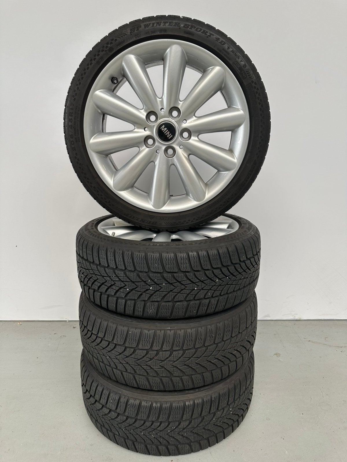 MINI velgen + banden 17 inch, Ophalen, Gebruikt, Banden en Velgen, 17 inch