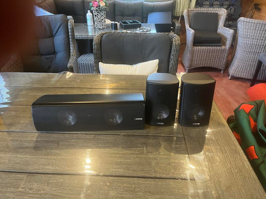 Te koop canton center speaker en 2 stereo speakers, Ophalen, Gebruikt, Overige merken