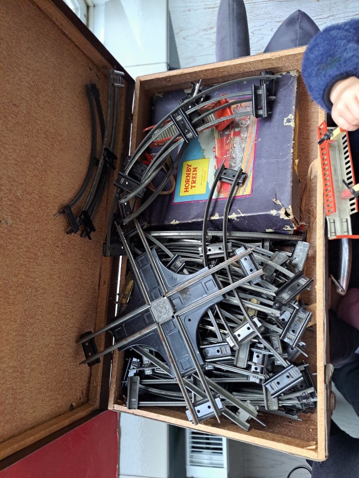 Antieke Hornby Meccano treinset – rijdt nog, Ophalen of Verzenden, Gebruikt, Gelijkstroom, Treinset