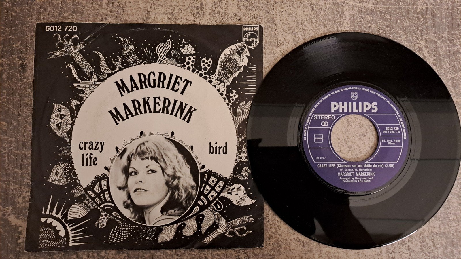 margriet markerink  - crazy life, Gebruikt, 7 inch, Pop, Fotohoes