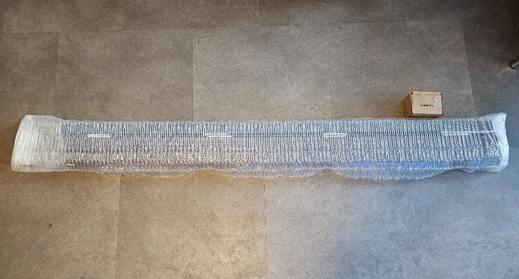 Veneta houten jaloezie 173,5x154,5 cm, Ophalen, Jaloezie, Overige merken, Koordbediening