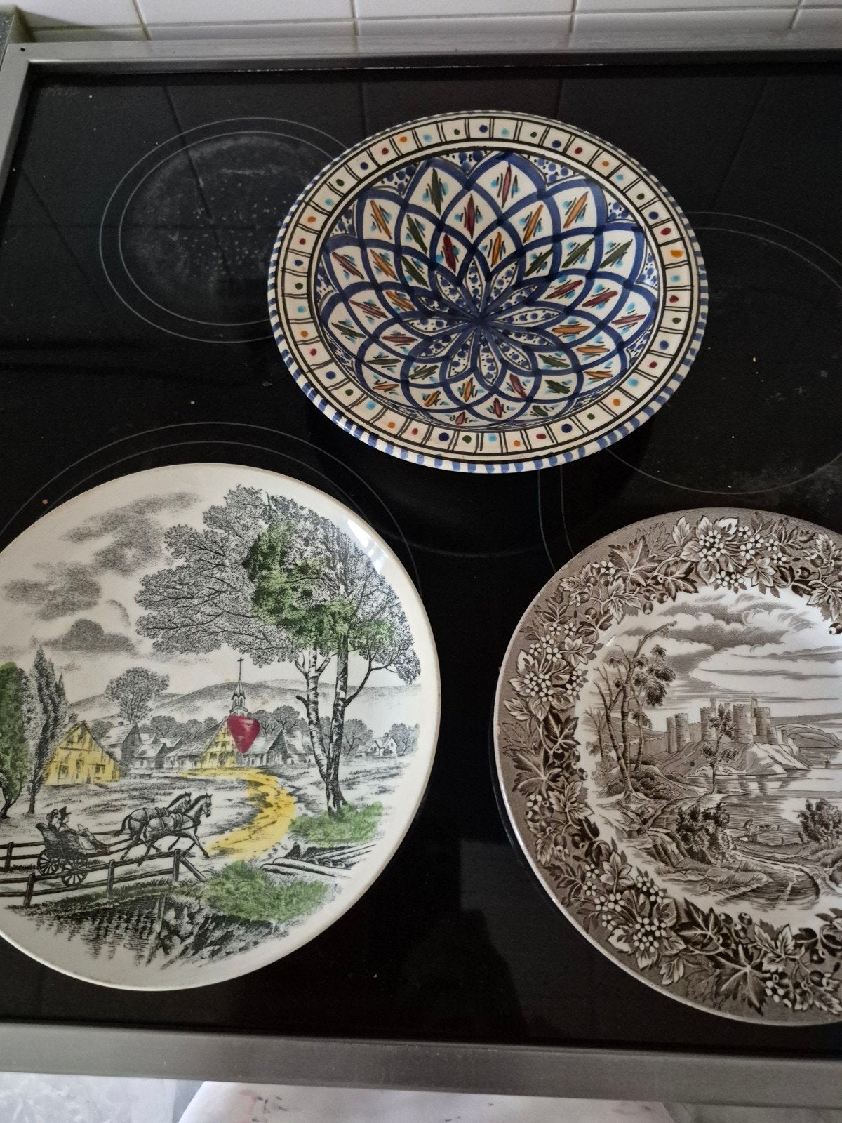 antieke en vintage borden, Ophalen, Gebruikt, Porselein, Bord of Schaal