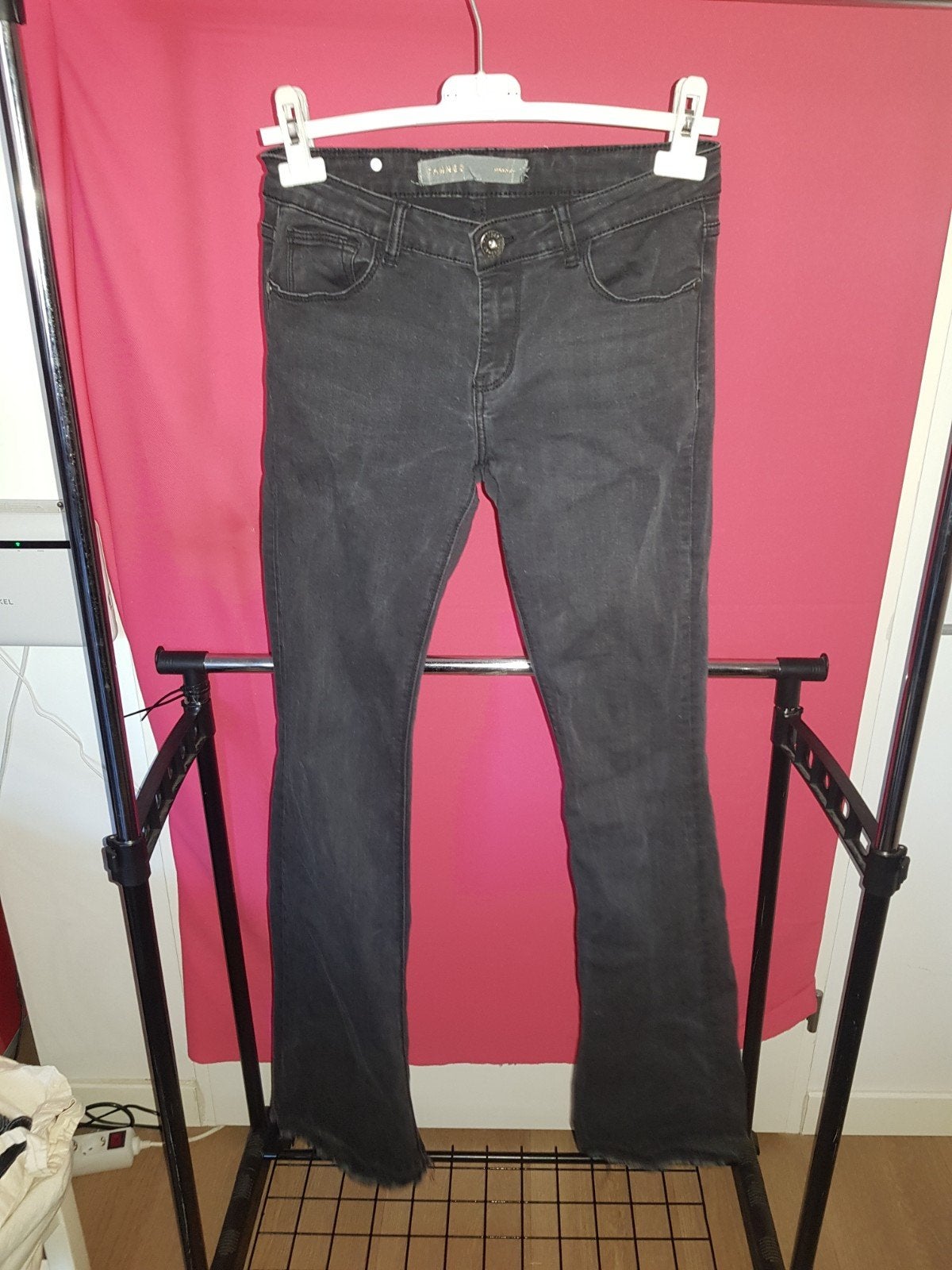 Broek (412), Kleding | Dames, Ophalen of Verzenden, Zo goed als nieuw, Zwart, Lang