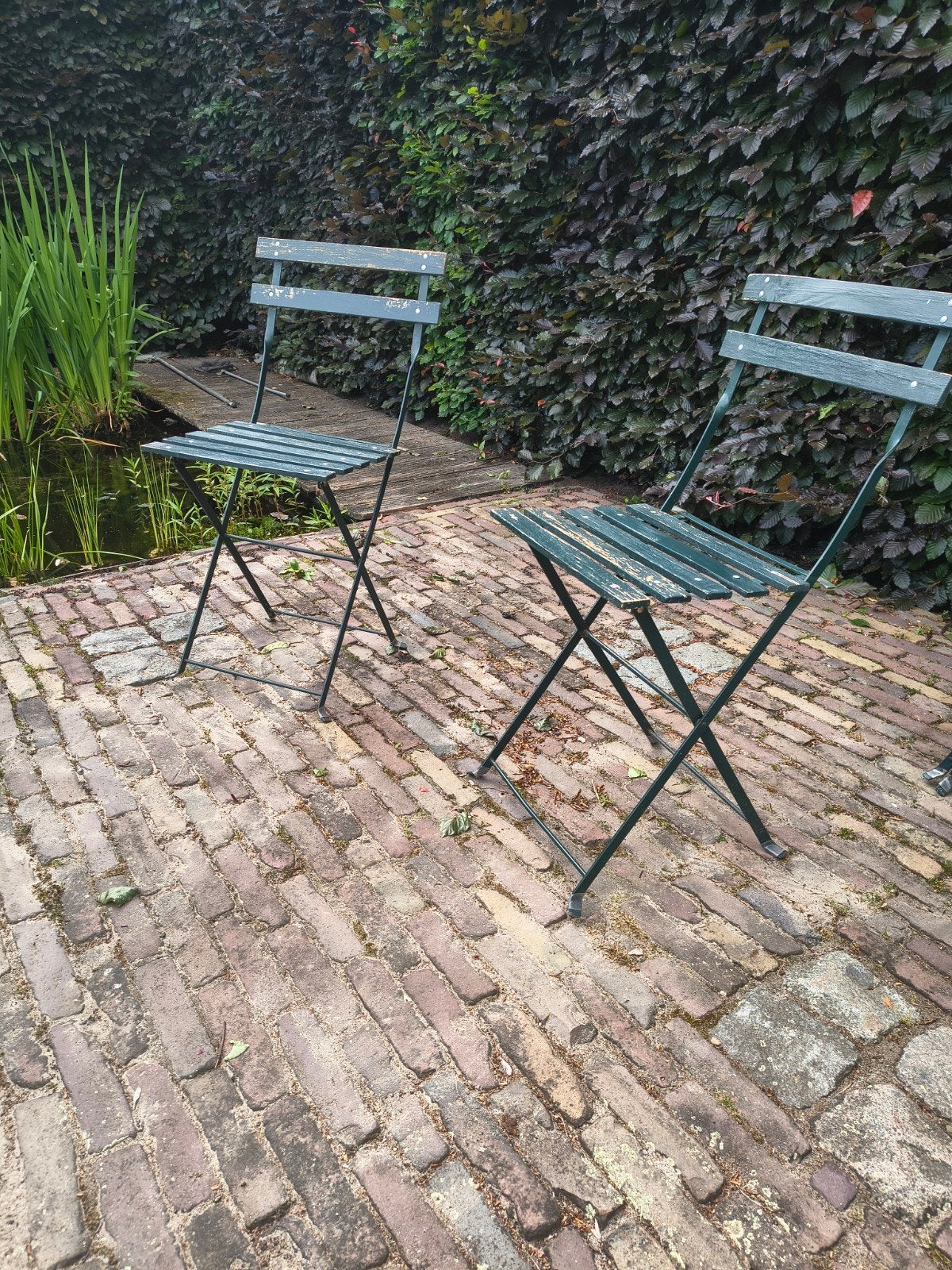 Bistro stoeltjes, Tuin en Terras, Ophalen of Verzenden, Metaal