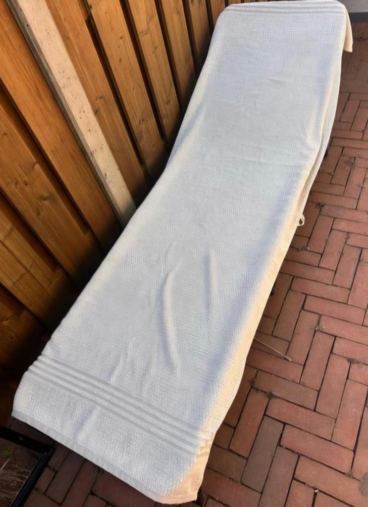 Optidee opti-cotton Sauna / Strandlaken, Huis en Inrichting, Ophalen of Verzenden, Nieuw, Wit