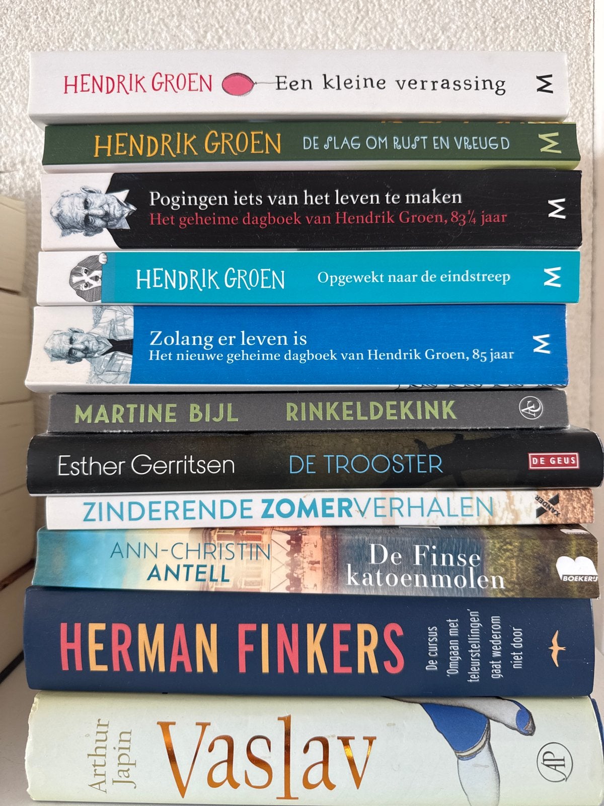 Diverse boeken: Hendrik Groen, Martine Bijl, Herman Finkers, Ophalen of Verzenden, Gelezen, Nederland