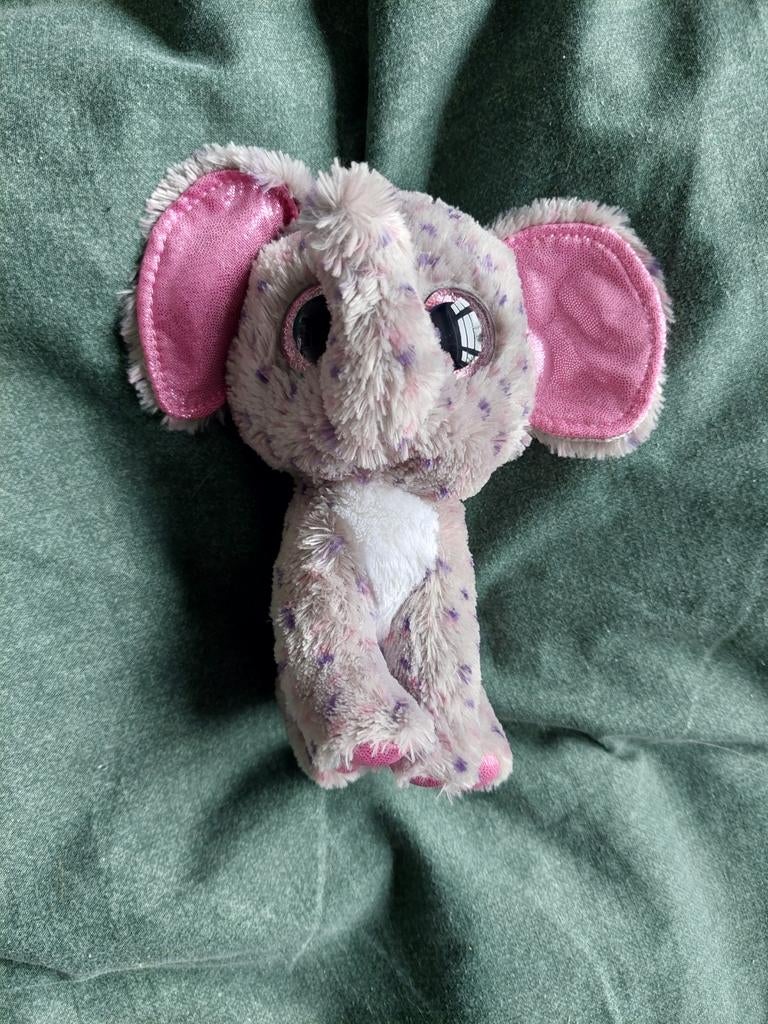 Ty Beanie Boo's Specks Olifant Knuffel - Zo goed als nieuw, Ophalen of Verzenden, Middelgroot (20 tot 80 cm), Meerkleurig, Olifant