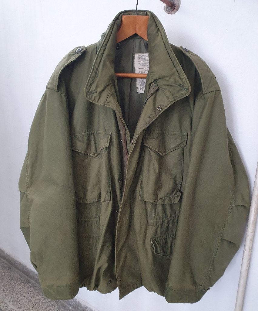 M65 jacke / jacket Alpha orginal from 1975 year, Ophalen of Verzenden, Zo goed als nieuw, Maat 56/58 (XL), Groen