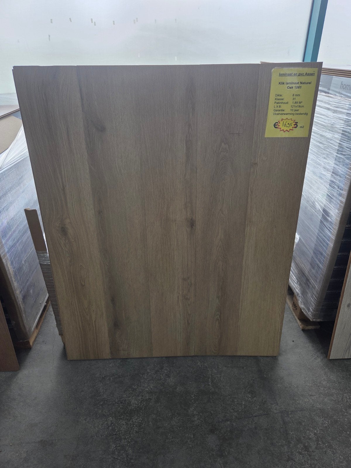 laminaat naturel oak 1061, Ophalen, Nieuw, 75 m² of meer, Laminaat