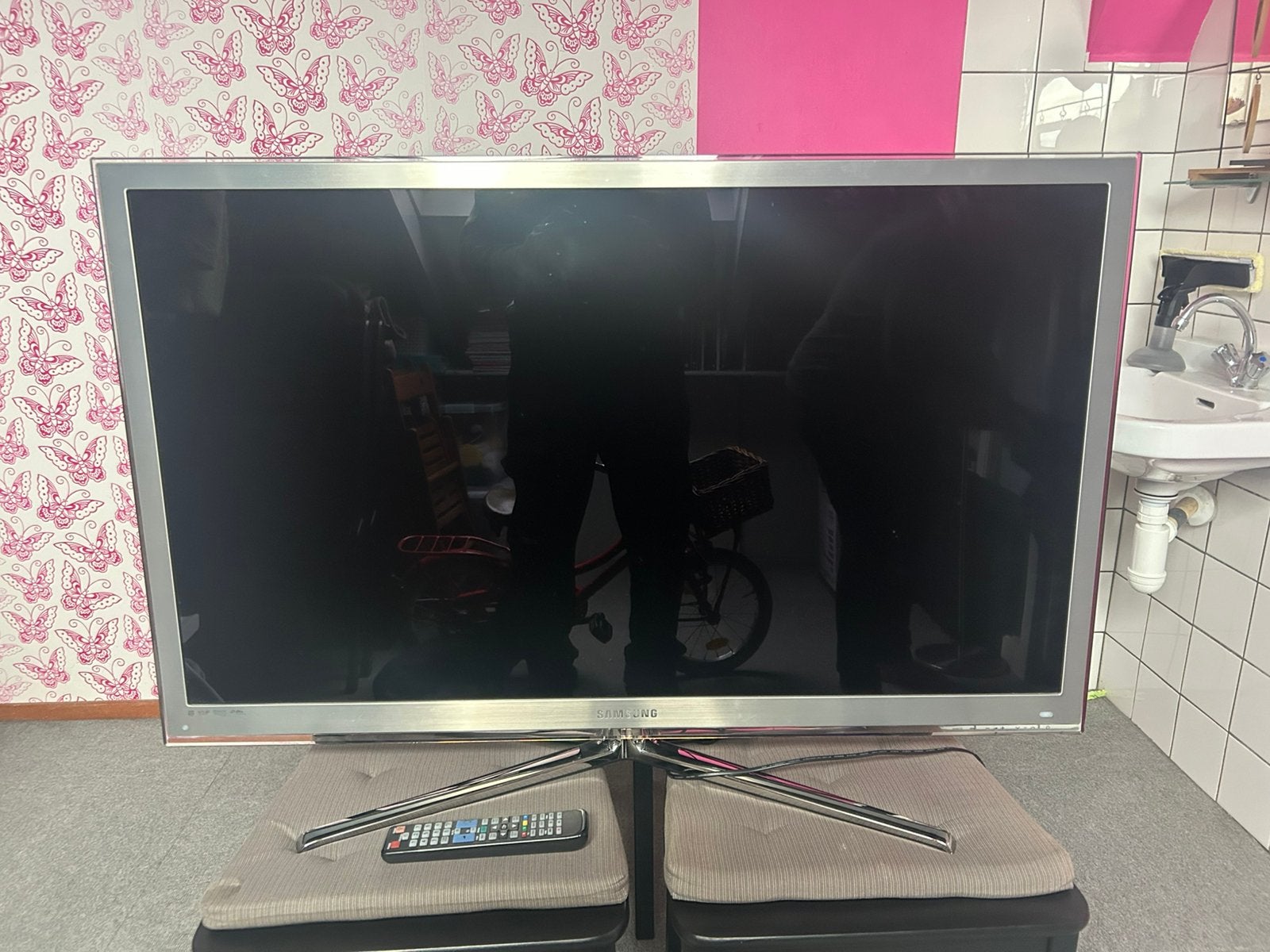 Samsung 46” 3D LED tv type: UE46C8700 voor €150,-, Ophalen, 100 Hz, Samsung, 100 cm of meer