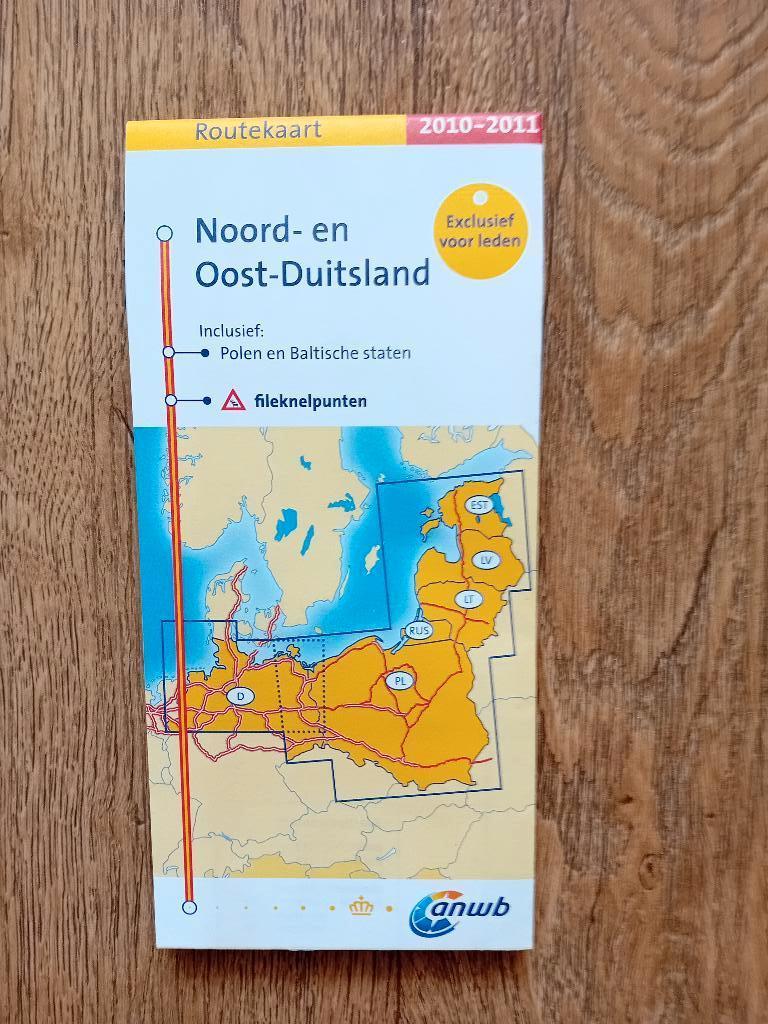 ANWB Routekaart Noord en Oost Duitsland - 2010/11, Ophalen of Verzenden, Zo goed als nieuw