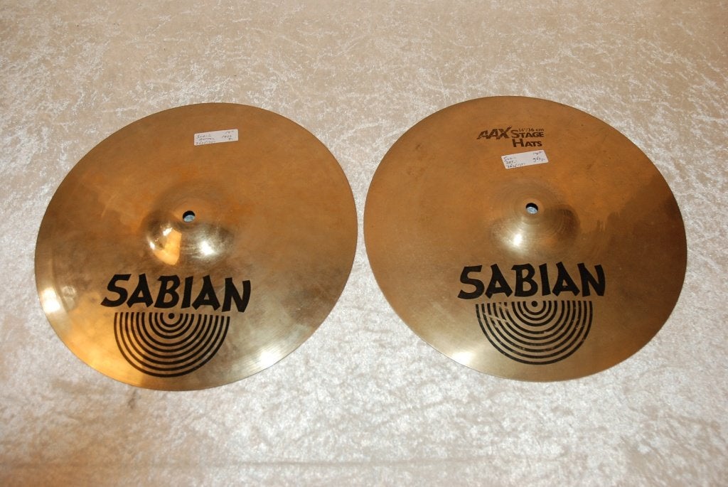 Sabian AA stage hats 969/1422gr 14 inch  <26261351>, Muziek en Instrumenten, Instrumenten | Onderdelen, Sabian, Gebruikt, ., Drums of Percussie