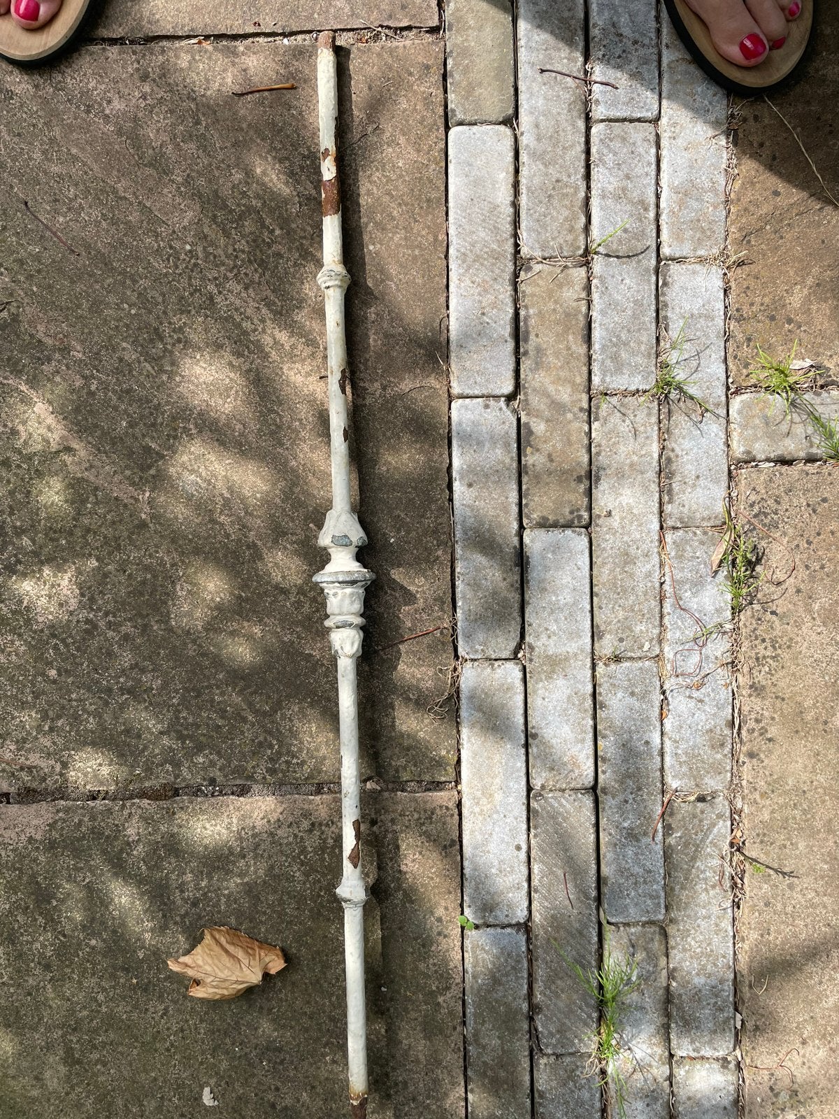 Antieke trapspijl 80cm, Ophalen of Verzenden