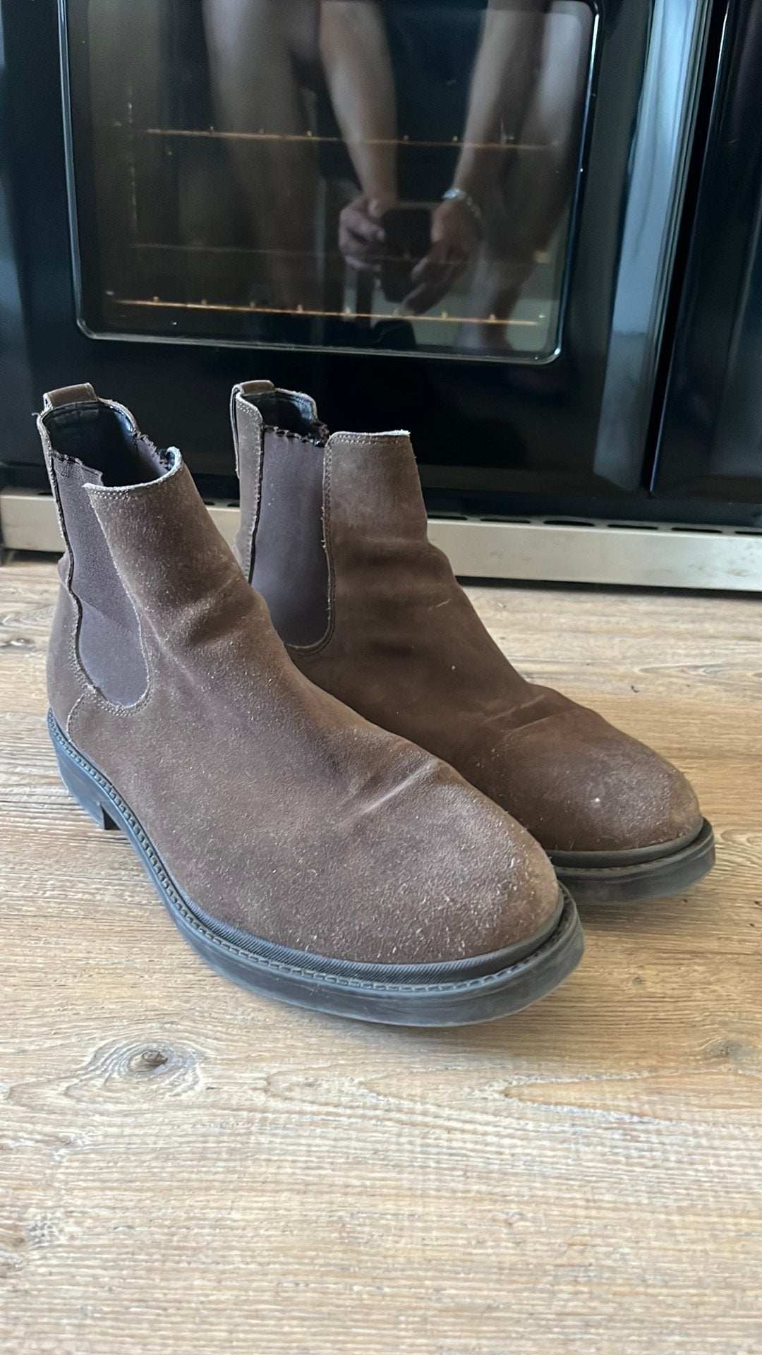 Suede schoenen instappers maat 44, Kleding | Heren, Schoenen, Bruin, Boots, Ophalen of Verzenden, Gedragen