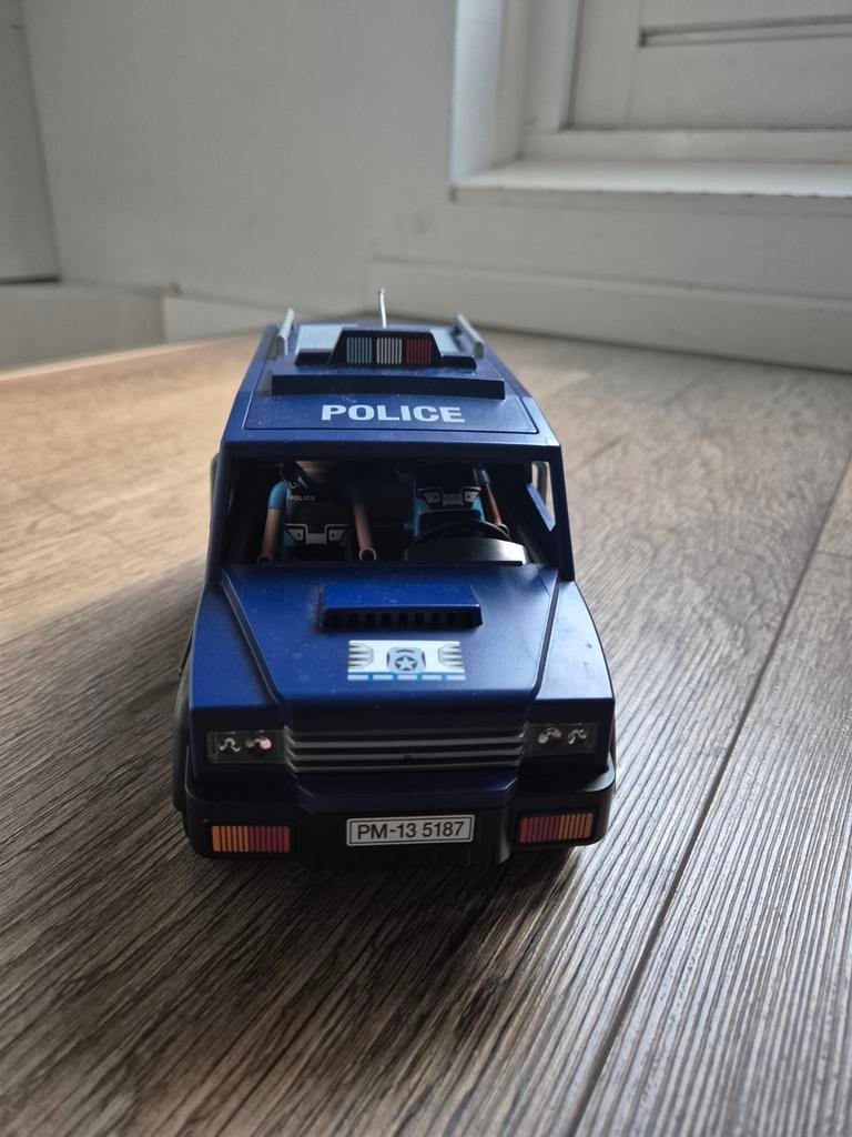 Playmobil Politie Auto met Agenten, Hond en Accessoires, Ophalen of Verzenden, Gebruikt